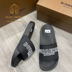 DEP BURBERRY NAM QUAI NGANG MAU DEN HOA TIET CHU TRANG DBB03 2