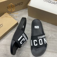 DEP DSQUAREDS NAM MAU DEN HOA TIET CHU TRANG ICON DDS01 2