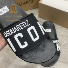 DEP DSQUAREDS NAM MAU DEN HOA TIET CHU TRANG ICON DDS01 4