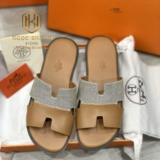 DEP HERMES NAM MAU NAU PHOI LUOI TRANG DA TRON SIEU CAP DNHM52 2