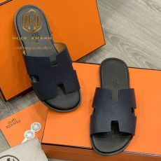 DEP HERMES NAM MAU XANH DA TAIGA SIEU CAP DNHM46 3