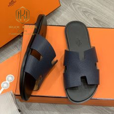 DEP HERMES NAM MAU XANH DA TAIGA SIEU CAP DNHM46 4