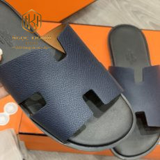 DEP HERMES NAM MAU XANH DA TAIGA SIEU CAP DNHM46 5