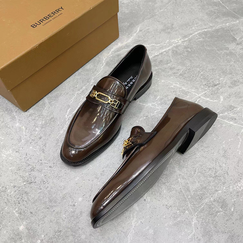 GIAY LUOI BURBERRY DE CAO MAU NAU DA BONG HOA TIET KHOA VANG GLBB04 5