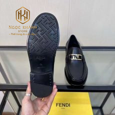 GIAY LUOI FENDI DE CAO MAU DEN DA LI HOA TIET KHOA VANG GLFD01 7