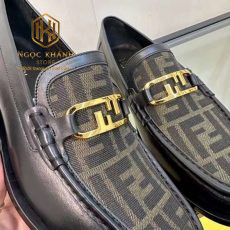 GIAY LUOI FENDI DE CAO MAU DEN PHOI VAN CHU KHOA VANG GLFD02 10