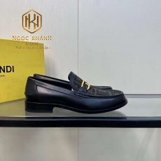 GIAY LUOI FENDI DE CAO MAU DEN PHOI VAN CHU KHOA VANG GLFD02 5