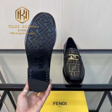 GIAY LUOI FENDI DE CAO MAU DEN PHOI VAN CHU KHOA VANG GLFD02 7