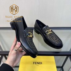 GIAY LUOI FENDI DE CAO MAU DEN PHOI VAN CHU KHOA VANG GLFD02 8