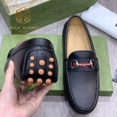 GIAY LUOI GUCCI NAM DA NHAN MAU DEN KHOA TRANG DE MAU GLGC37 1 1