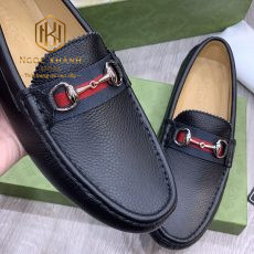 GIAY LUOI GUCCI NAM DA NHAN MAU DEN KHOA TRANG DE MAU GLGC37 4