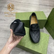 GIAY LUOI GUCCI NAM MAU DEN HOA TIET KHAC LOGO SIEU CAP GLGC39 8