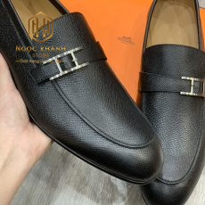 GIAY LUOI HERMES NAM DA NHAM KHOA CAI MAU DEN GLHM38 9