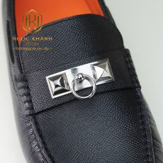 GIAY LUOI HERMES NAM DA NHAM MAU DEN HOA TIET MOC KHOA TRON GLHM35 3