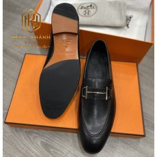 GIAY LUOI HERMES NAM MAU DEN DA TRON HOA TIET KHOA NGANG GLHM40 4