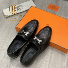 GIAY LUOI NAM HERMES DE CAO MAU DEN HOA TIET CHU H TRANG GLHM41 7