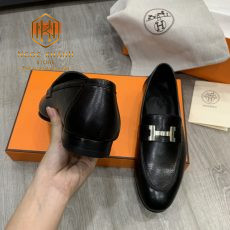 GIAY LUOI NAM HERMES DE CAO MAU DEN HOA TIET CHU H TRANG GLHM41 8