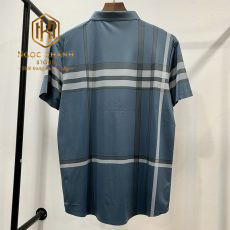 AO PHONG BURBERRY HOA TIET KE XANH DUONG DANG CAI CUC LOGO CHU APBB07 2