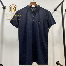 AO PHONG NAM LOUIS VUITTON HOA TIET CARO CHIM LOGO HOA TRUOC NGUC APLV01 2