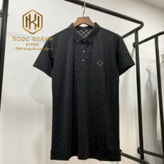 AO PHONG NAM LOUIS VUITTON HOA TIET CARO CHIM LOGO HOA TRUOC NGUC APLV01 3