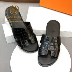 Dép Hermes nam màu đen