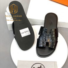 Dép Hermes nam màu đen