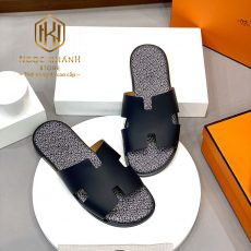 Dép Hermes nam màu xanh than