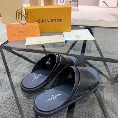 Dép Louis Vuitton nam quai chéo