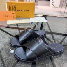 Dép Louis Vuitton nam quai chéo