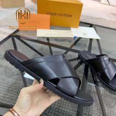Dép Louis Vuitton nam quai chéo