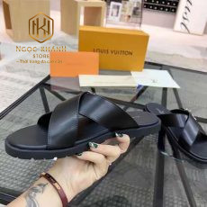 Dép Louis Vuitton nam quai chéo