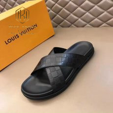 Dép Louis Vuitton nam quai chéo