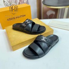 Dép Louis Vuitton nam quai chéo
