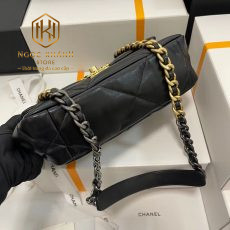 tui xach nu chanel 19 flap bag hoa tiet khoa logo day xich vang 8