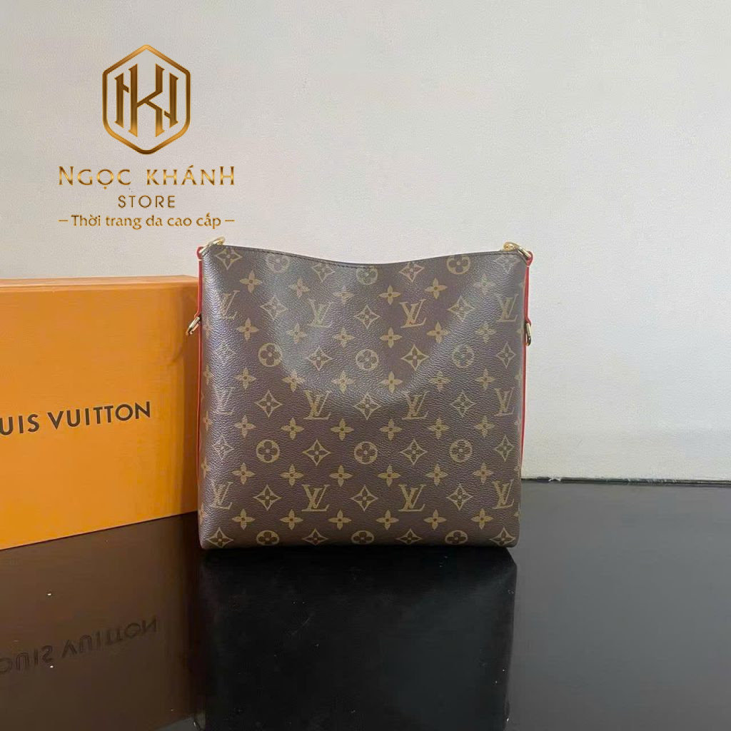 TÚI XÁCH NỮ LOUIS VUITTON MULTIPASS HỌA TIẾT HOA NÂU PHỐI DÂY XÍCH TXNLV39 14 Túi xách nữ Louis Vuitton