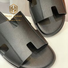 DEP HERMES NAM MAU DEN DA TRON PHOI VAN TAIGA SIEU CAP DNHM64 3