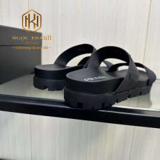 Dép Prada nam hai quai màu đen