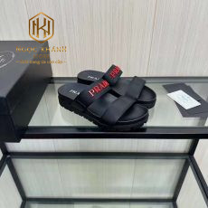 Dép Prada nam hai quai màu đen
