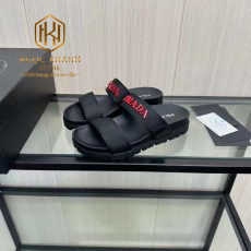 Dép Prada nam hai quai màu đen
