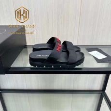 Dép Prada nam hai quai màu đen