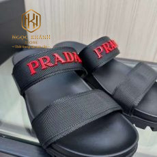 Dép Prada nam hai quai màu đen