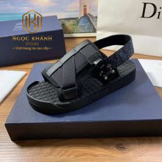 Dép Dior nam quai hậu màu đen