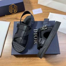 Dép Dior nam quai hậu màu đen