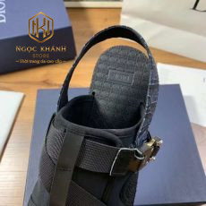 Dép Dior nam quai hậu màu đen