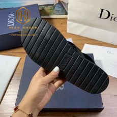 Dép Dior nam quai hậu màu đen