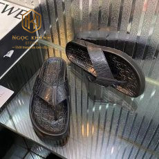 Dép Dior nam xỏ ngón màu đen