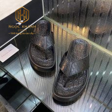 Dép Dior nam xỏ ngón màu đen