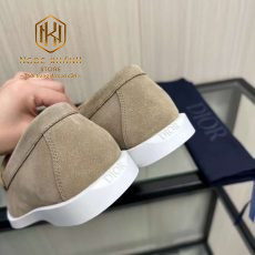 giay nam dior slip on mau be da lon phoi hoa tiet chu trang 9