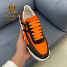 GIAY NAM HERMES COT DAY MAU CAM KE DEN LIKEAUTH GNHM07 1