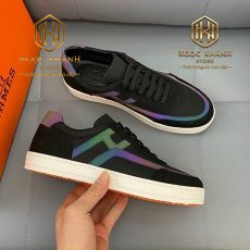 GIAY NAM HERMES COT DAY MAU DEN KE TIM LIKEAUTH GNHM04 3